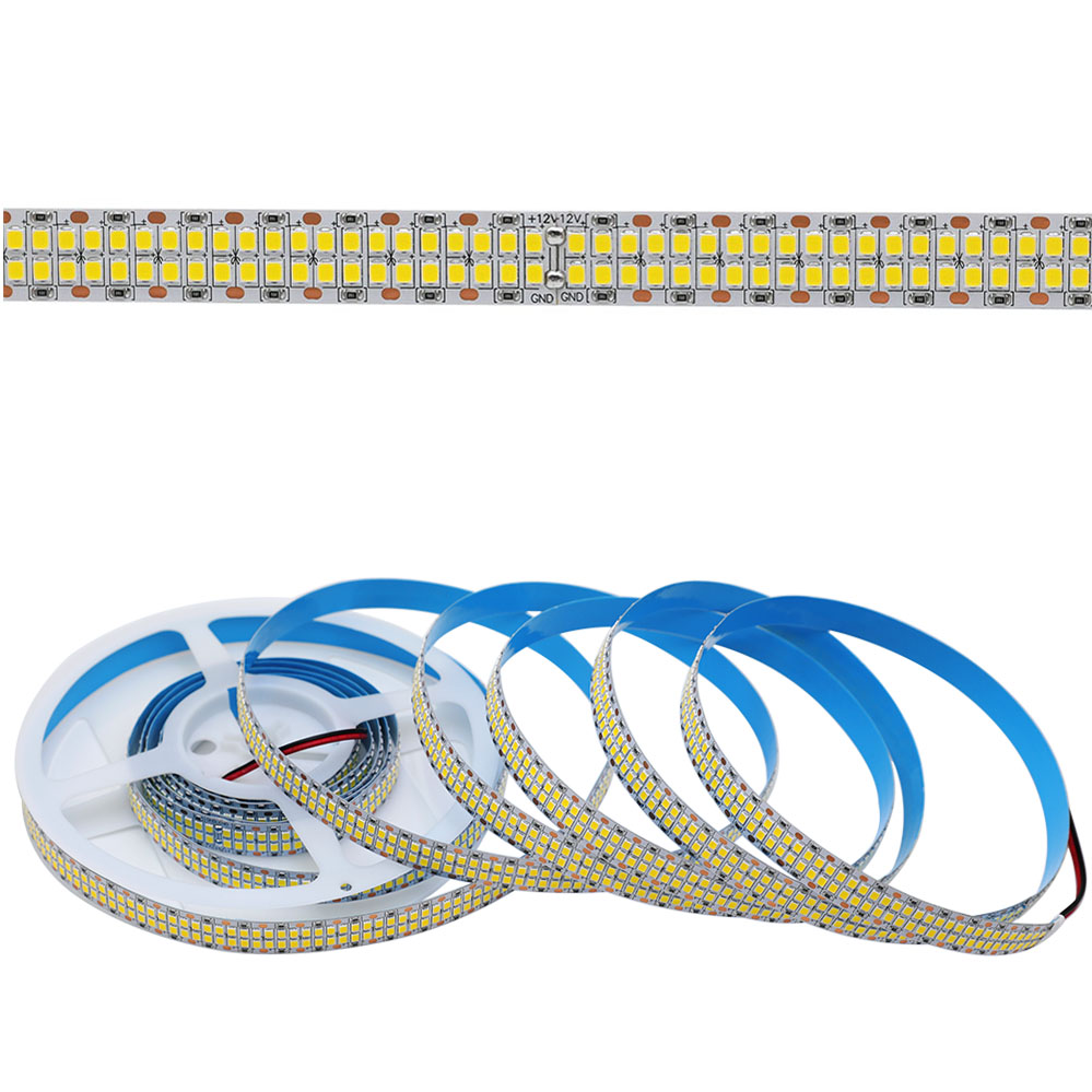 DC12/24V 2835 Super Bright 480LEDs/M High-density Double Row 16.5ft/5m 15mm Warm White Flexible LED Strip Light DC12/24V 2835 Super Bright 480LEDs/M High-density Double Row 16.5ft/5m 15mm Warm White Flexible LED Strip Light